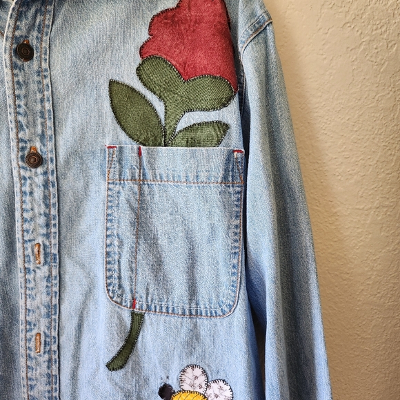 Levi patchwork button down - Picture 5 of 5